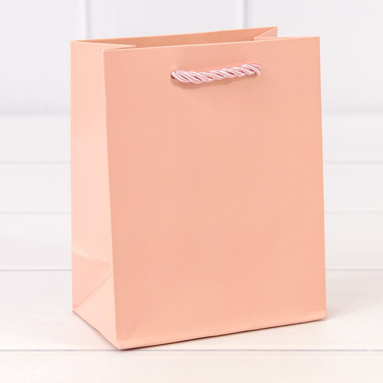 Пакет подарочный "Фактура-890" Розовый 12*15*7 210г 1/20 1/480 Арт: 000890H/3