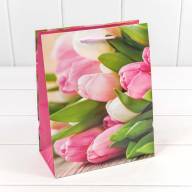 Пакет подарочный &quot;Цветы&quot; (микс) 18*23*10 128г 1/20 1/480 Арт: 00019E - Пакет подарочный "Цветы" (микс) 18*23*10 128г 1/20 1/480 Арт: 00019E