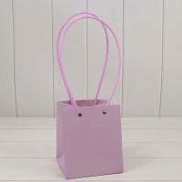 Пакет подарочный "Ваза для цветов" 13*13*15 Сиреневый 1/10 1/250 Арт: 000586G/2