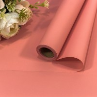 Плёнка 0,58*10м 255г матовая "Корейская" 65мкм Умеренный розовый 1/30 Арт: 1638/3572