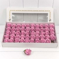 Декоративный цветок-мыло "Роза" класс А Пыльно-розовый 5,5*4 50шт. 1/20 Арт: 420055/228
