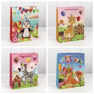 Пакет подарочный с 3D аппликацией "Детский" (микс 105) 26*32*10 1/20 1/240 Арт: 000105C - Пакет подарочный с 3D аппликацией "Детский" (микс 105) 26*32*10 1/20 1/240 Арт: 000105C