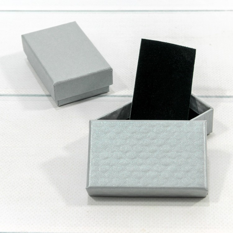 Коробка Прямоугольная 8*5*2,5 "Ромбики-2" Серый 1/24 1/360 Арт: 62785/6