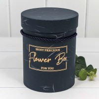 Коробки Цилиндр Набор 1/2 14*18 "Flower Box" Синий 1/48 Арт: 7201221/1