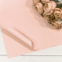 Плёнка в листах 60*60 (20 шт.) матовая "Корейская" 55мкм Розовый-698 1/60 Арт: 1698/698