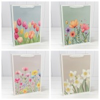 Пакет подарочный "Цветы" (микс 226) 30*41,5*12 210г 1/20 1/80 Арт: 000226A