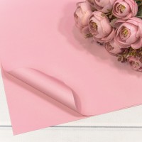 Плёнка в листах 60*60 (20 шт.) матовая "Корейская" 55мкм Розовый-510 1/60 Арт: 1698/510