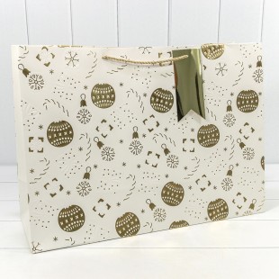 Пакет подарочный с тиснением "Новый год" (микс) 55*40*20 210г 1/20 1/80 Арт: 300382TA