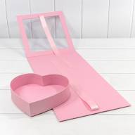 Коробка подарочная 25*26*23 с окошком и бантом "Сердце" Розовый 1/24 Арт: 720963/5 - Коробка подарочная 25*26*23 с окошком и бантом "Сердце" Розовый 1/24 Арт: 720963/5