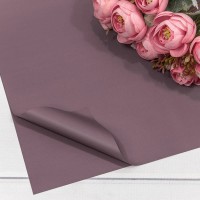 Плёнка в листах 60*60 (20 шт.) матовая "Корейская" 55мкм Серовато-фиолетовый 1/60 Арт: 1698/5205