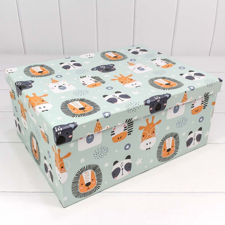 Коробки Прямоугольные Набор 1/10 34*26*15,3 "Животные" 1/6 Арт: 721604/1837