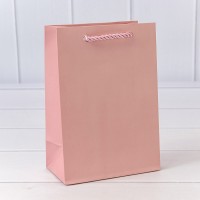 Пакет подарочный "Фактура-890" Розовый 14*20*8 210г 1/20 1/480 Арт: 000890G/3