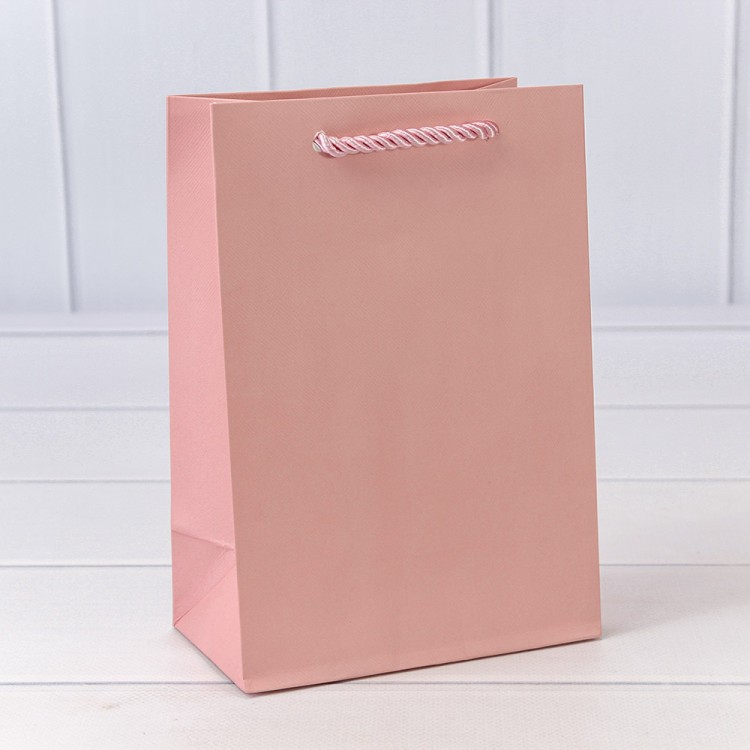 Пакет подарочный "Фактура-890" Розовый 14*20*8 210г 1/20 1/480 Арт: 000890G/3