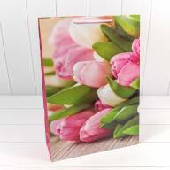 Пакет подарочный &quot;Цветы&quot; (микс) 32*45*11 157г 1/20 1/240 Арт: 00019A - Пакет подарочный "Цветы" (микс) 32*45*11 157г 1/20 1/240 Арт: 00019A