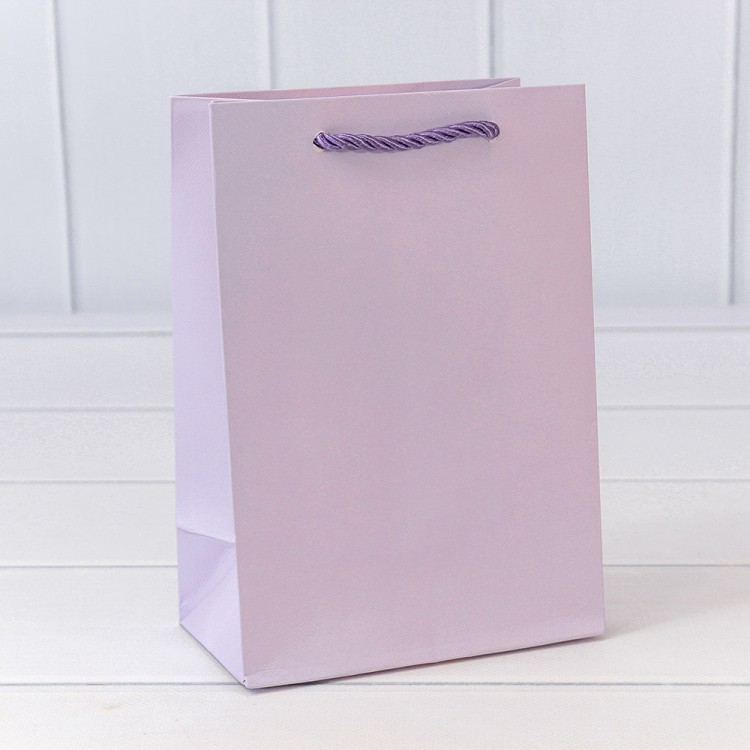 Пакет подарочный "Фактура-890" Сиреневый 14*20*8 210г 1/20 1/480 Арт: 000890G/4