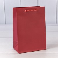 Пакет подарочный "Фактура-890" Красный 14*20*8 210г 1/20 1/480 Арт: 000890G/8