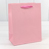 Пакет подарочный Крафт "Люкс" 18*23*10 210г Розовый 1/10 1/360 Арт: 000221E/182