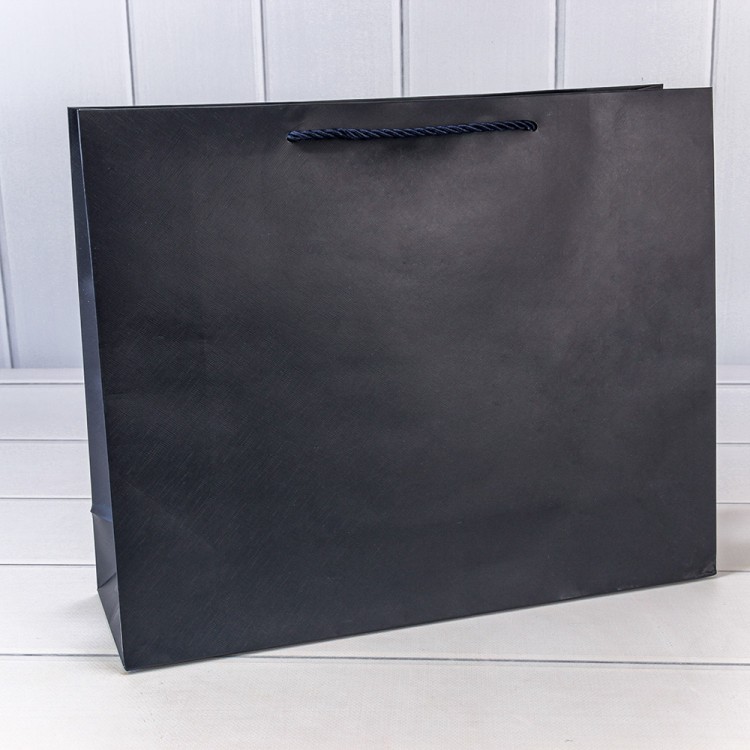 Пакет подарочный "Фактура-890" Синий 39,5*32*12 210г 1/20 1/80 Арт: 000890AA/7