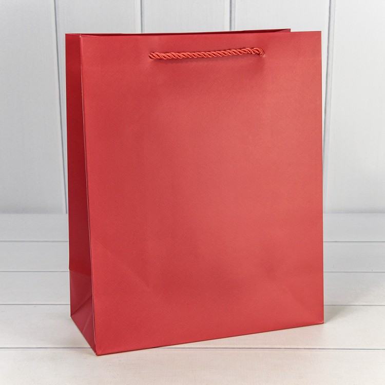 Пакет подарочный "Фактура-890" Красный 18*23*10 210г 1/20 1/360 Арт: 000890E/8