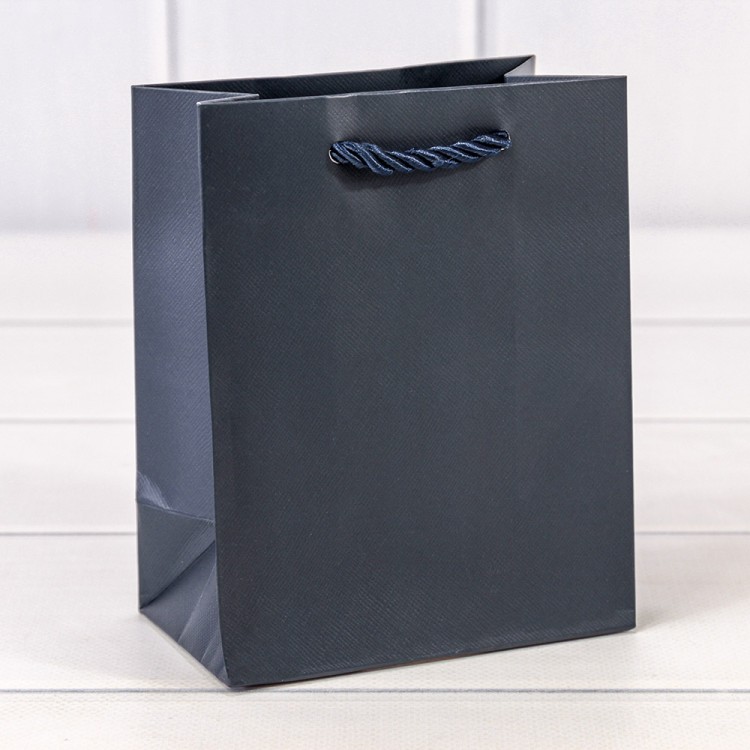 Пакет подарочный "Фактура-890" Синий 12*15*7 210г 1/20 1/480 Арт: 000890H/7