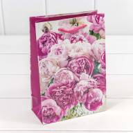 Пакет подарочный &quot;Цветы&quot; (микс) 14*20*7 128г 1/20 1/600 Арт: 00019G - Пакет подарочный "Цветы" (микс) 14*20*7 128г 1/20 1/600 Арт: 00019G